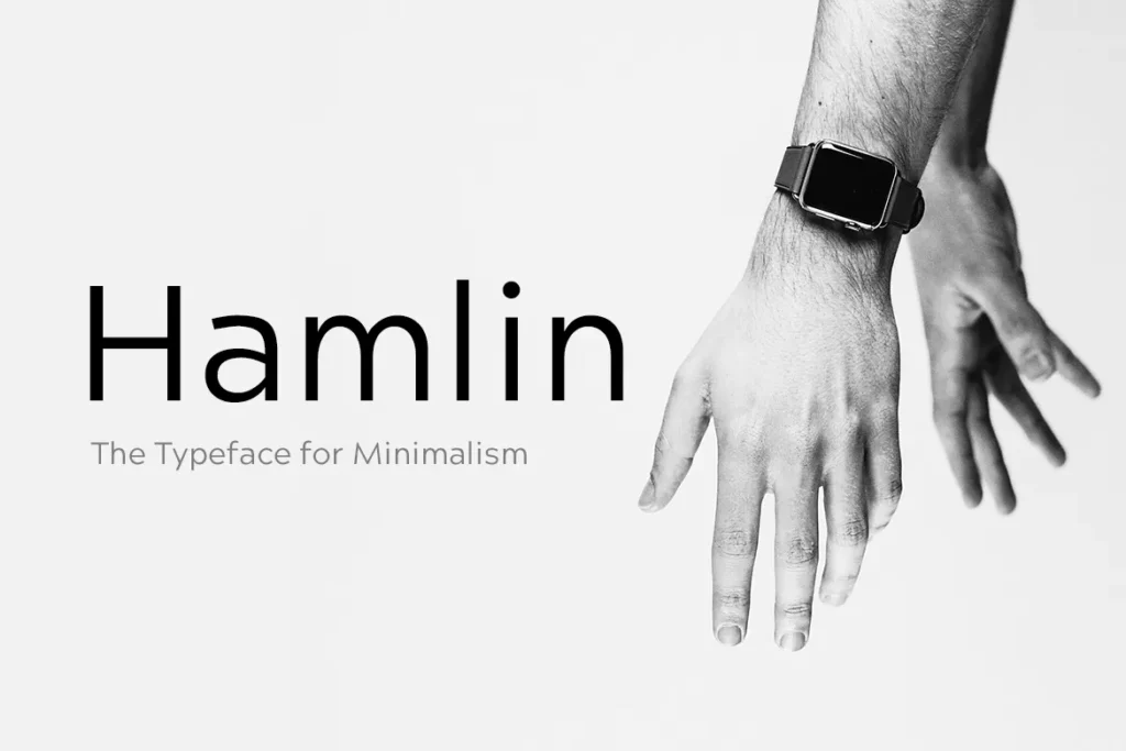 HAMLIN - Minimal Geometric Typeface + Web Fonts