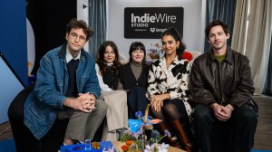 John Reynolds, Molly Gordan, Sophie Brooks, Geraldine Viswanathan, Logan Lerman at the Indiewire Studio 2025 at Sundance presented by Dropbox