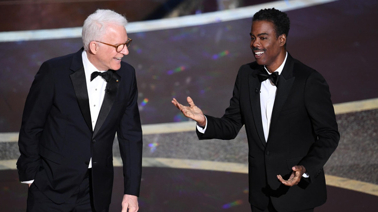 Steve Martin and Chris Rock yuck it up at the Oscars