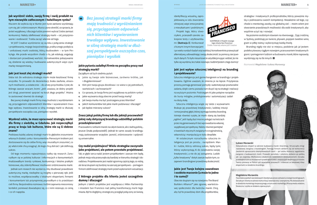 Marketer+ Magazine Jacob Cass Spread Page 1