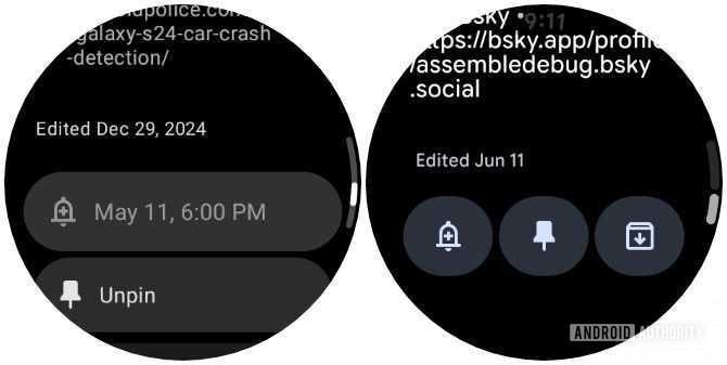Google Keep for Wear OS Material 3 Expressive changes (2)