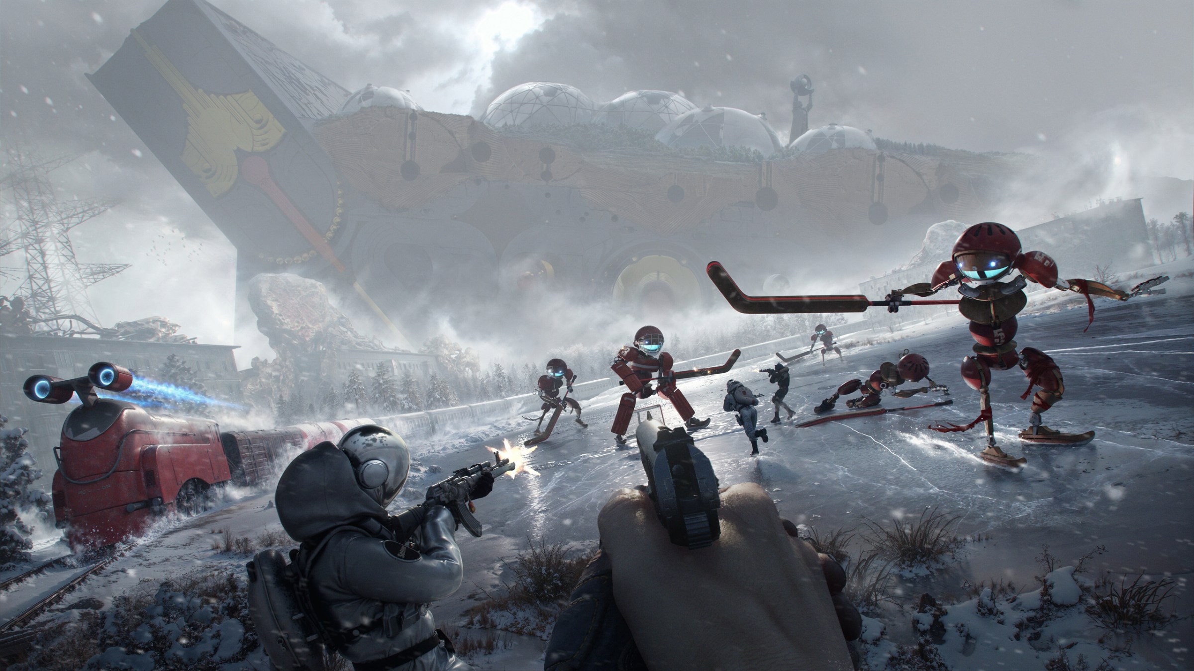 A promotional image of upcoming MMO game The Cube.