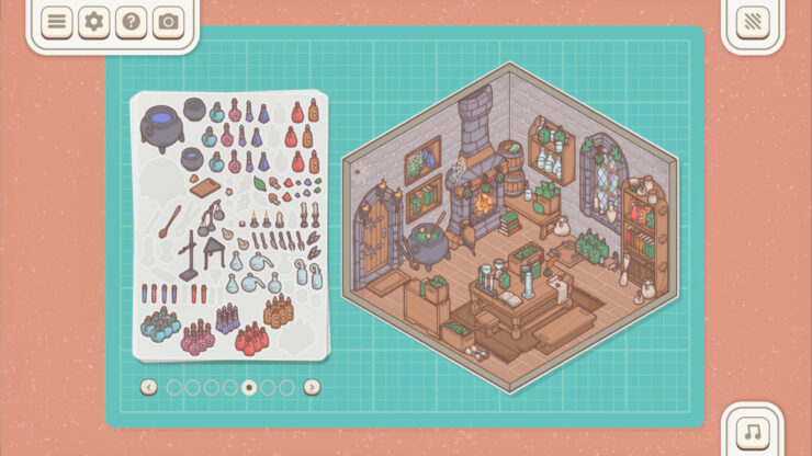 Little Corners - A room filled with plants and bottles.