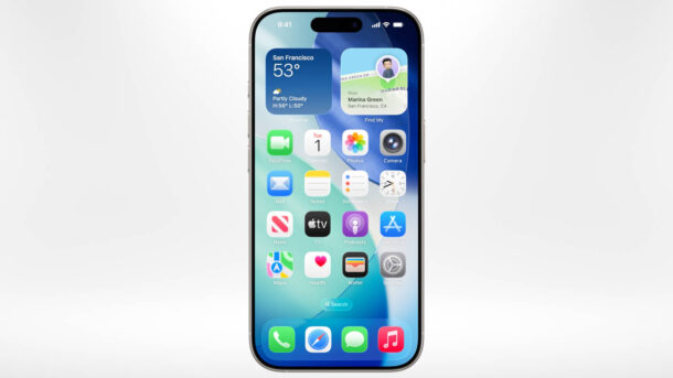 iOS 26 Home Screen screenshot