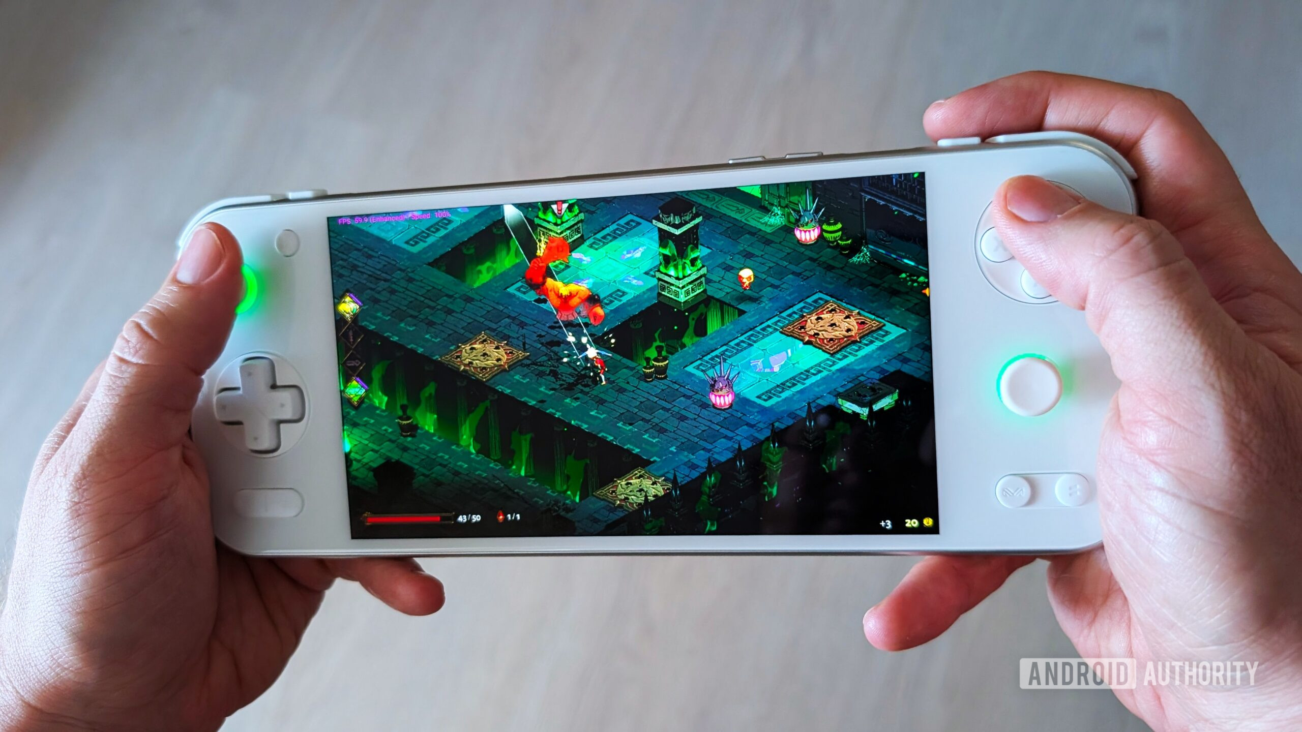 AYANEO Pocket S2 Pro in hand eden nintendo switch hades AYANEO Pocket S2 Pro in hand eden nintendo switch hades