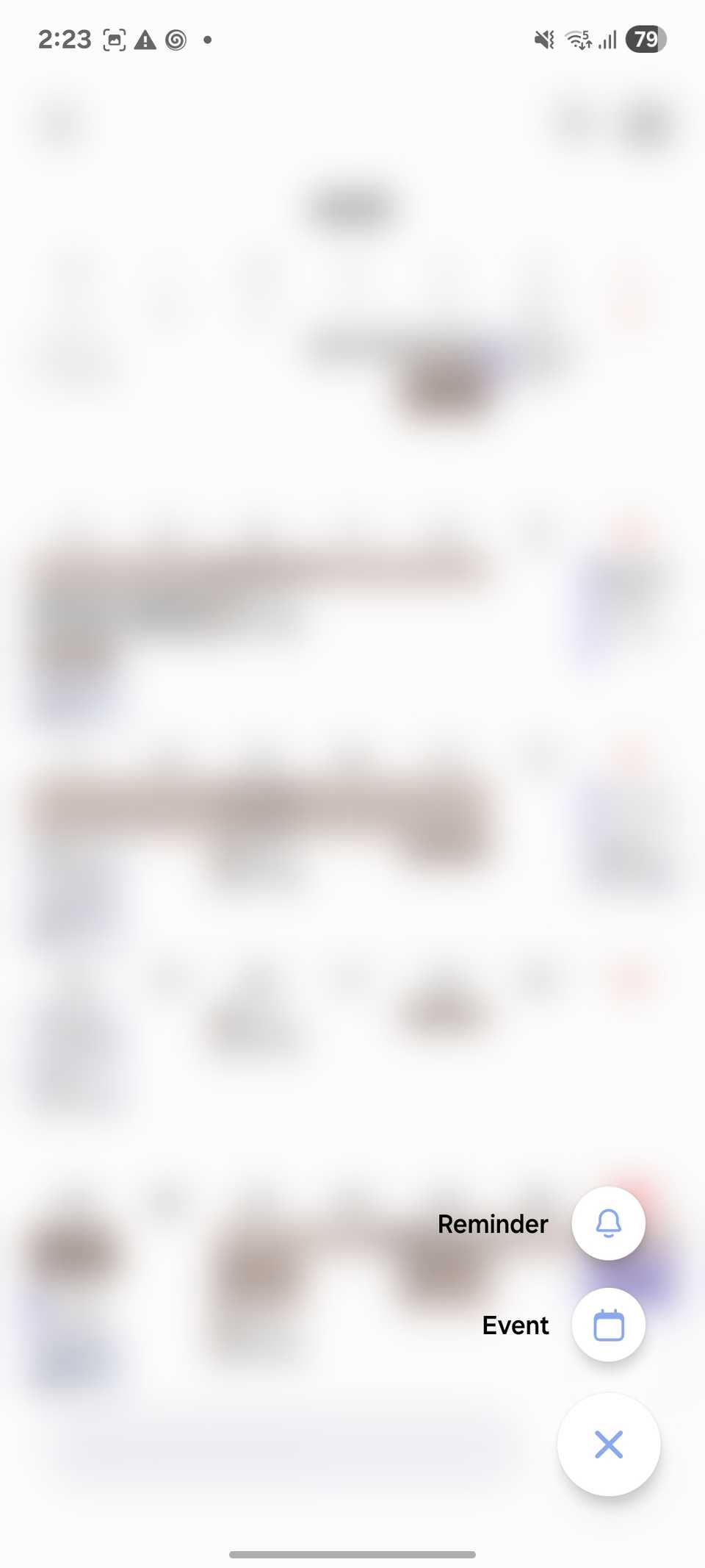 Samsung Reminders from Calendar