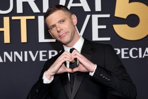 SNL50: THE RED CARPET -- Pictured: Mikey Day on Sunday, February 16, 2025 -- (Photo by: Jamie McCarthy/NBC)