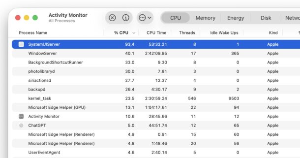 MacOS Tahoe slow and sluggish with SystemUIServer exploding CPU