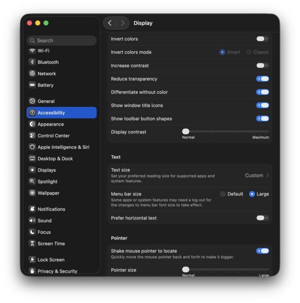 Reduce Transparency can improve macOS Tahoe interface speed interactions 