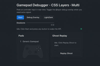 Ghost replay mode with a session playing back on the debugger.