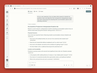 Research with perplexity